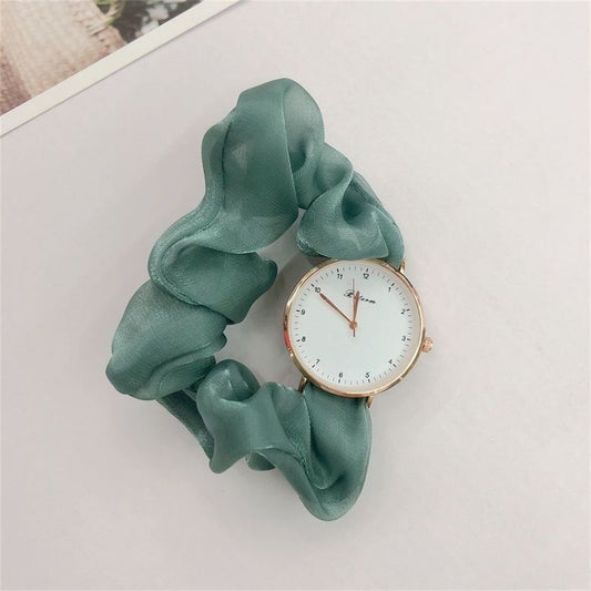 Korean watches for girls Ins Girls Alloy Ribbon Streamer Watch