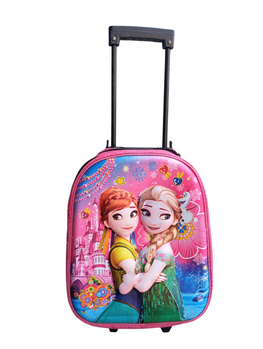 Kids School Trolley Bag 3D Children's Trolley Backpack With Wheels Nursery/ Pre Nursery and KG Important Quality girls Stylish Bag low price best quality
